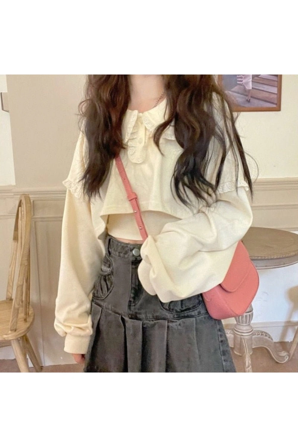 Darling Lace Top: Sweet & Flirty Vibes. Get Your Kawaii On, Love!